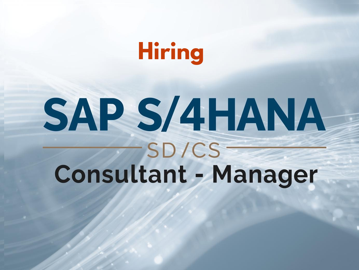 SAP S/4HANA SD/CS Consultant – Manager (PwC)
